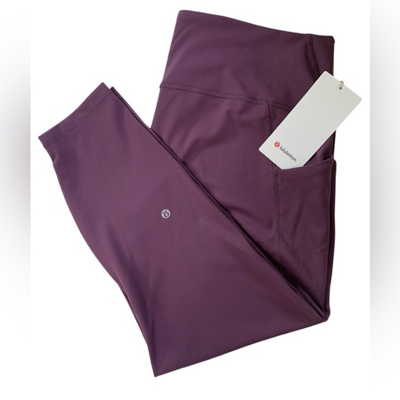 lululemon athletica Pants - NWT Lululemon Wunder Train HR Tight 25” Pockets 20 Grape Thistle
